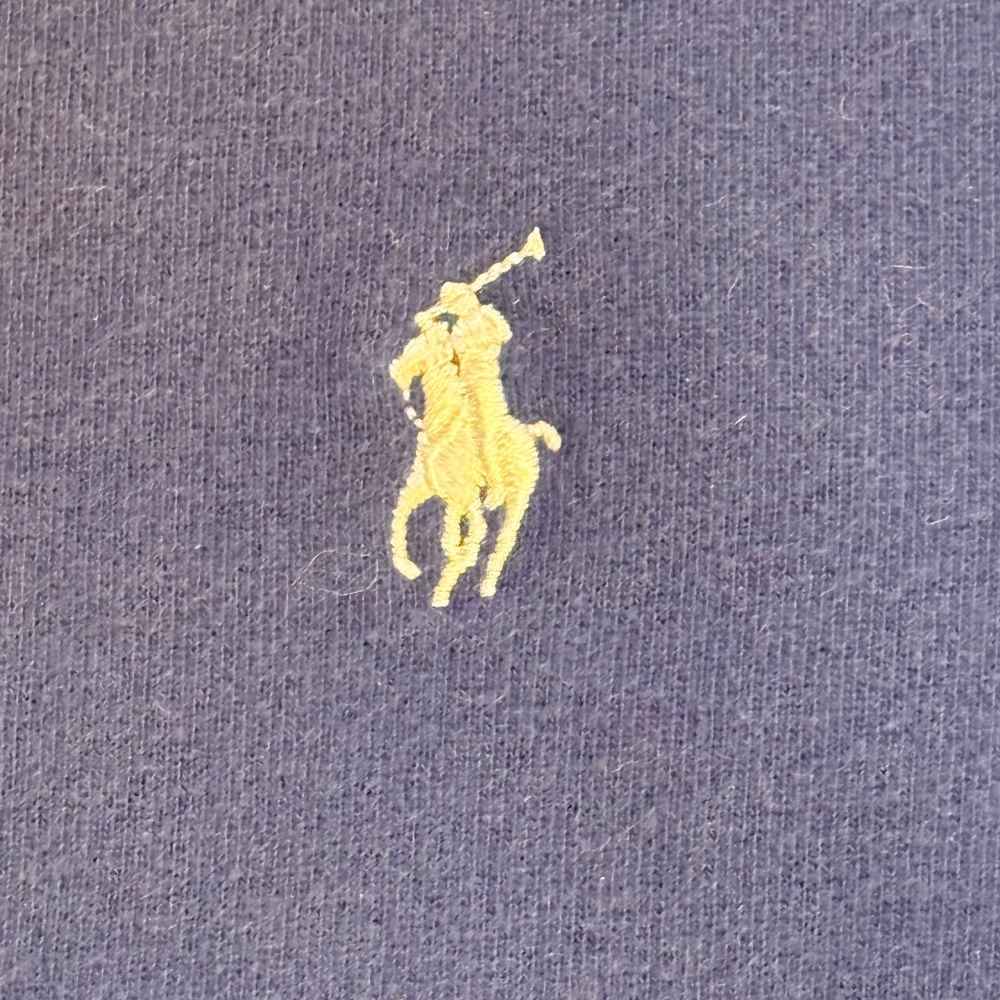 Polo Ralph Lauren Golf Men's Crewneck M Sweatshirt Sweater Blue White Medium - Picture 4 of 9